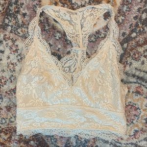 Cream lace LA Hearts bralette from PacSun size XS